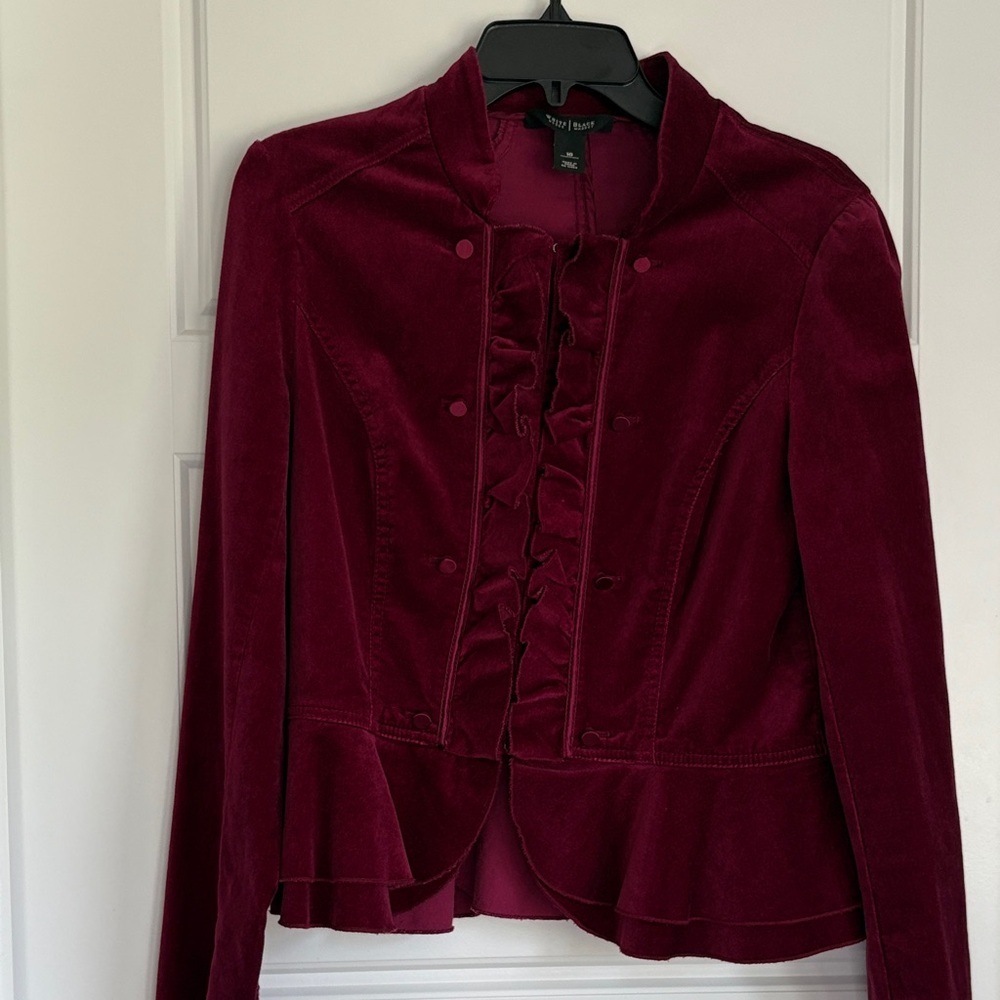 White House Black Market Deep Red Blazer